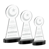 Crescent & Star Award on Alberton Base - Black