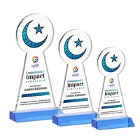 Crescent & Star VividPrint™ Award - Sky Blue