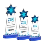 Star of David VividPrint™ Award on Alberton Base - Blue
