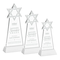 Star of David Award on Hartford Base - White