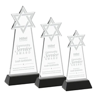 Star of David Award on Hartford Base - Black