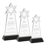 Star of David Award on Hartford Base - Black
