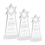 Star of David Award on Alberton Base - White