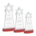 Star of David Award on Alberton Base - Red