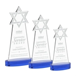 Star of David Award on Alberton Base - Blue