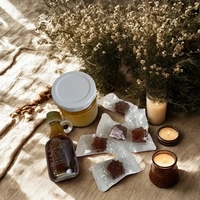 Canadian maple set: pure syrup, local honey, candies in eco-packaging....