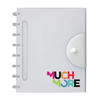 Frosty / clear poly notebook 6.75" x 8.25" with built in... from ASI 84592 St...