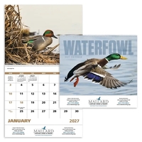 11 x 19 2024 Waterfowl 13-month spiral bound calendar on 60#... from ASI...