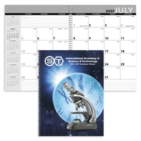 Academic Year Desk Planner with Custom Cover... from ASI 40480 Koozie Group /...