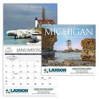 11 x 19 2024 Michigan calendar on 70# glossy paper with... from ASI 40480...