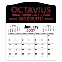 Press-N-Stick Jumbo Header With 3-Month Calendar (12-Months)... from ASI...