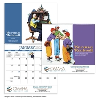 Norman Rockwell Appointment Calendar - Spiral... from ASI 40480 Koozie Group...