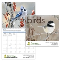 11 x 19 2024 Birds calendar on 70# paper with UV-coated... from ASI 40480...