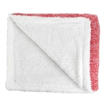 Sherpa-Backed Heathered Blanket