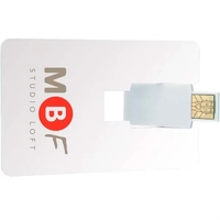 2 GB Flip Card USB 2.0 Flash Drive... from ASI 40480 Koozie Group