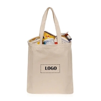 10 oz. cotton canvas market tote bag with 1 color silkscreen... from ASI...