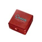 CEDAR CREEK® MAHOGANY DESK CLOCK & COMPASS