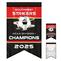 Full Color, Full Custom Sports Championship Banner Single Sided Dove Tail......