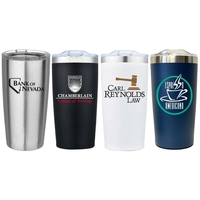 20 oz. double wall stainless steel insulated seamless tumbler with slider......
