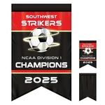 2' x 3' Championship Banner SS with BL Dove Tail Cut