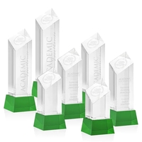 The Barone Award is a remarkably thick Optical Crystal Diamond Tower... from...
