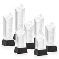 The Barone Award is a remarkably thick Optical Crystal Diamond Tower... from...