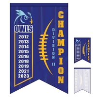 Full Color, Full Custom Sports Championship Banner Single Sided Dove Tail......