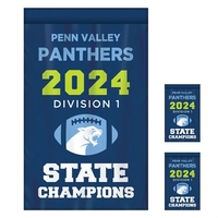 Full Color, Full Custom Sports Championship Banner Double Sided Straight...