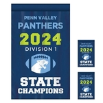 2' x 3' Championship Banner Double Sided Straight Cut
