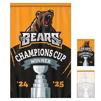 Full Color, Full Custom Sports Championship Banner Single Sided Straight...