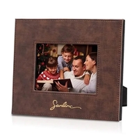 Chocolate faux leather frame with black velvet case.... from ASI 84592 St...