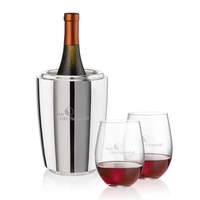 The Pescara Wine Cooler & Wine Glass Set is a refined... from ASI 84592 St...