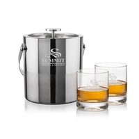 The Catania Ice Bucket with On-the-Rocks Set brings refined style and... from...