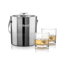 The Catania Ice Bucket with On-the-Rocks Set brings refined style and... from...