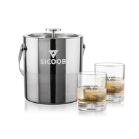 The Catania Ice Bucket with On-the-Rocks Set brings refined style and... from...