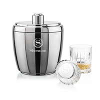 The Pescara Ice Bucket & On-the-Rocks Set combines modern style with... from...