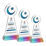 Crescent & Star VividPrint™ Award on Hartford Base-Prismatic