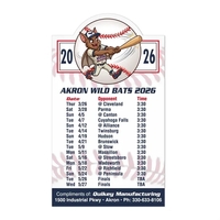 Magnet 20 mil - baseball schedule - full color. Digital four... from ASI...