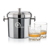 The Milano Ice Bucket & On-the-Rocks Glasses Set delivers a clean,... from...