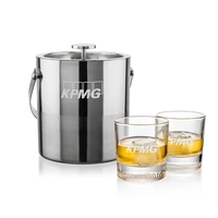 The Catania Ice Bucket with On-the-Rocks Set brings refined style and... from...