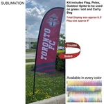 8.5' X-Small Feather Flag Kit, Double Sided