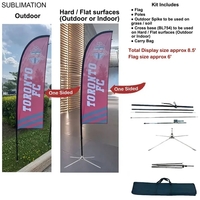 8.5' X-Small Feather Flag Kit... from ASI 53509 FIEL-Fairdeal Import & Export