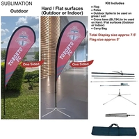 7.5' X-Small Tear Drop Flag Kit... from ASI 53509 FIEL-Fairdeal Import & Export