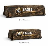 Custom dye-sub table throw fits both 6' and 8' tables. Multiple... from ASI...