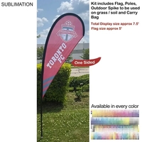 7.5' X-Small Tear Drop Flag Kit... from ASI 53509 FIEL-Fairdeal Import & Export