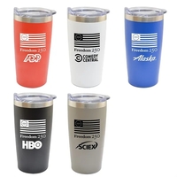 Freedom250 20 oz Double Wall SS Vacuum Tumbler Powder Coated