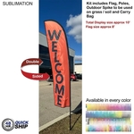 48 Hr Quick Ship - 10' Small Feather Flag Kit