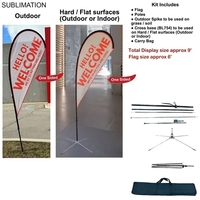 9' Small Tear Drop Flag Kit... from ASI 53509 FIEL-Fairdeal Import & Export