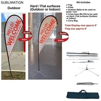 9' Small Tear Drop Flag Kit... from ASI 53509 FIEL-Fairdeal Import & Export