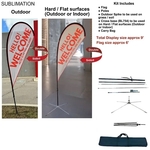 9' Small Tear Drop Flag Kit, Double Sided